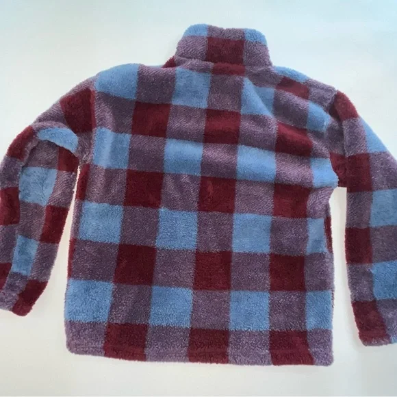 Plush Eddie Bauer Plaid Pullover Hoodie - Picture 2 of 4